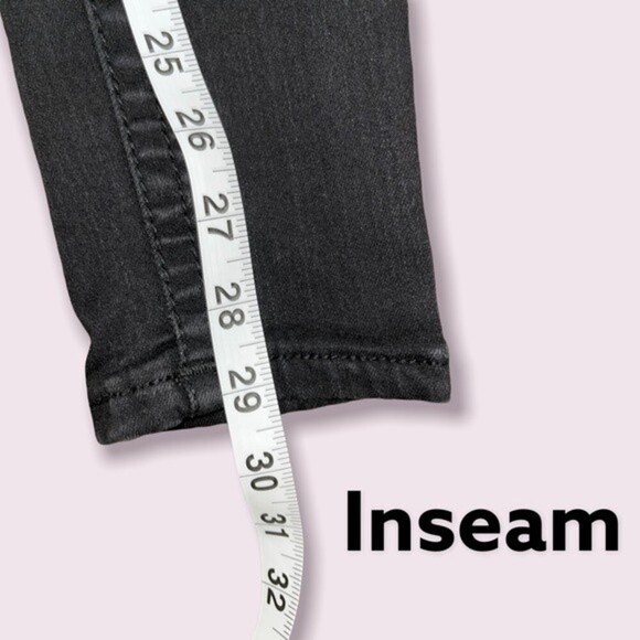 Affliction Raquel Low Rise Black Skinny Jeans Beaded Denim Womens Size 25 - Picture 9 of 12